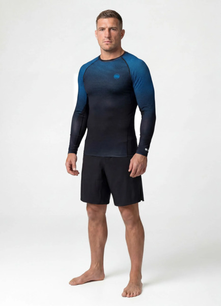 Rashguard longsleeve PIT BULL "RANKED" - niebieski