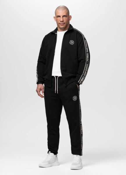 Bluza męska rozpinana PIT BULL "NEXUS" - czarny