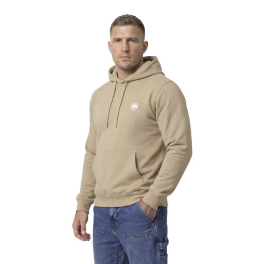 Bluza z kapturem PIT BULL "SMALL LOGO NUGGET" - piaskowy