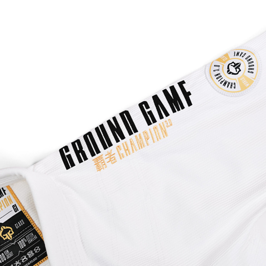 Kimono / Gi for BJJ Ground Game "Champion 3.0" - white