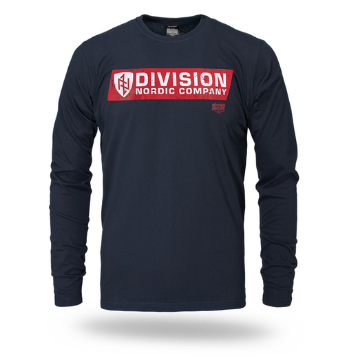 Longsleeve Dobermans Aggressive "DIVISION SHIELD" LS370 - granatowy