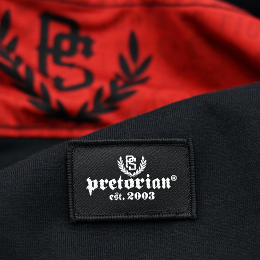 T-shirt Pretorian "Trouble Red Strap" - black