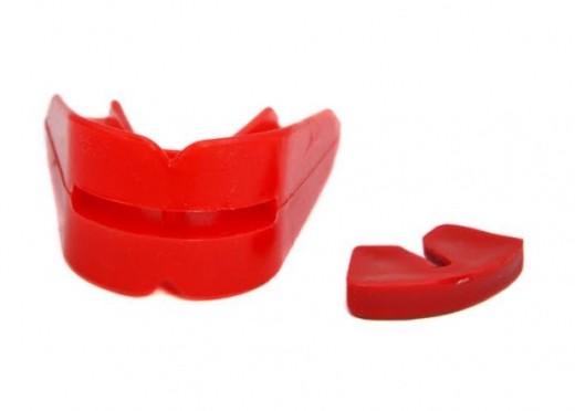 Ochraniacz na zęby szczękę podwójny Masters OZ-3 - czerwony