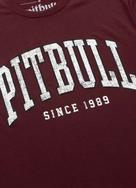 PIT BULL "NORTON" T-shirt - burgundy