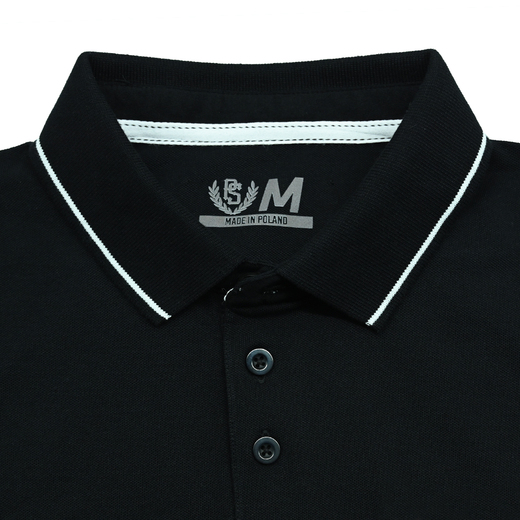 Koszulka polo Pretorian Line "PS 3D black" - czarna