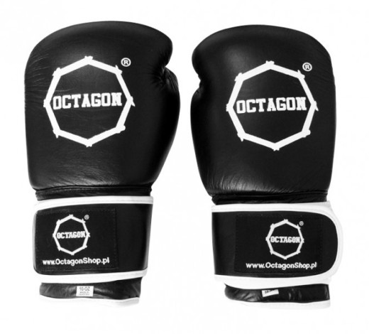 Octagon boxing gloves "AGAT" artificial leather