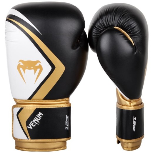 Venum boxing gloves &quot;Contender 2.0&quot; - Black / White / Gold