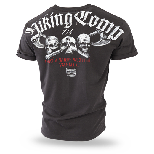 Koszulka T-shirt Dobermans Aggressive "My Valhalla TS272" - brązowa