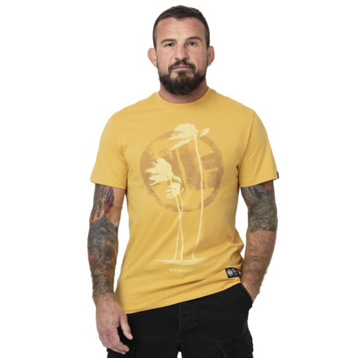 PIT BULL "PALMS" Men's T-Shirt - Yellow