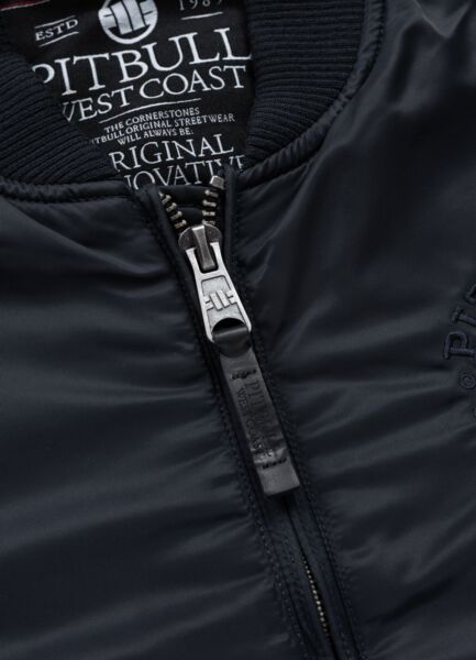 PIT BULL "HACKET" transitional bomber jacket - dark navy blue