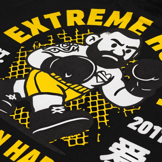 Koszulka T-shirt męski Extreme Hobby "TRAIN HARD" - czarny