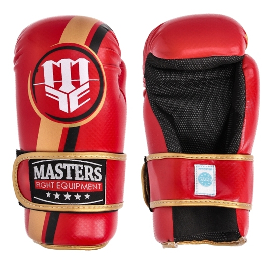 MASTERS Open Gloves "ROSM-MASTERS" (WAKO APPROVED) - Red