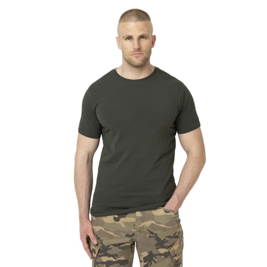 Koszulka męska PIT BULL Slim Fit "MINIMAL" - ciemny zielony