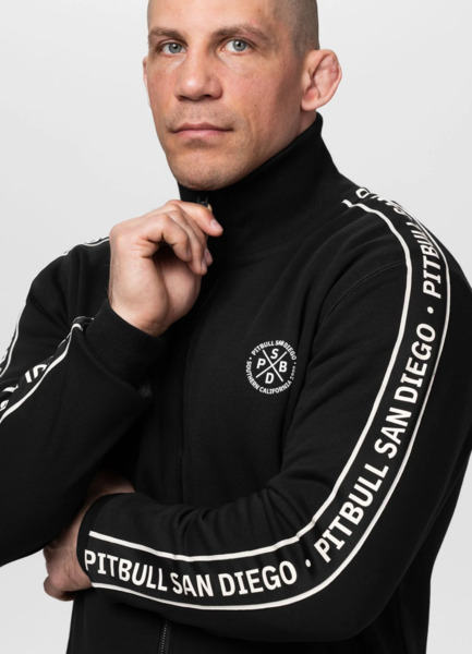 Bluza męska rozpinana PIT BULL "NEXUS" - czarny