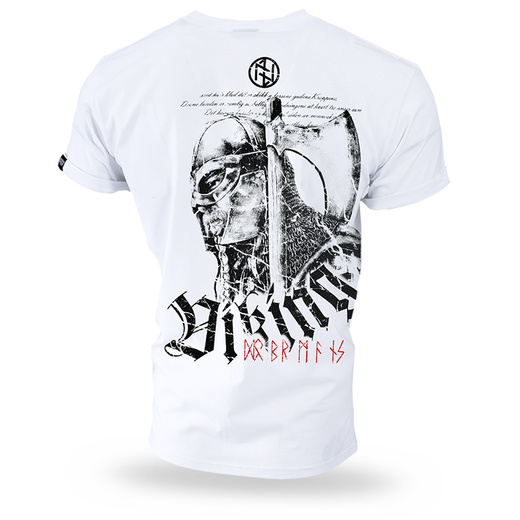 Koszulka T-shirt Dobermans Aggressive "VIKING" TS126 - biała