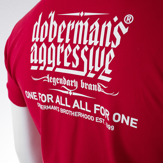 Dobermans Aggressive "LEGANCY" TSP403 Polo Shirt - Red