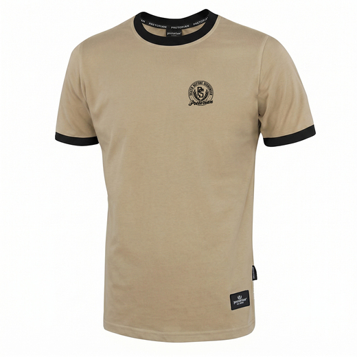 Pretorian Ringer "Honour" T-Shirt - Sand