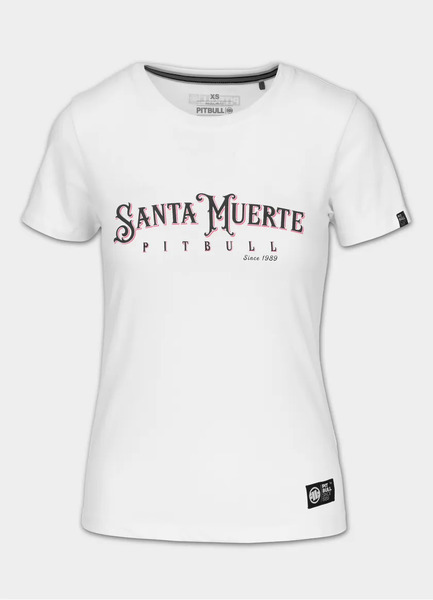 Koszulka damska PIT BULL "SANTA MUERTE ROSE" - biała