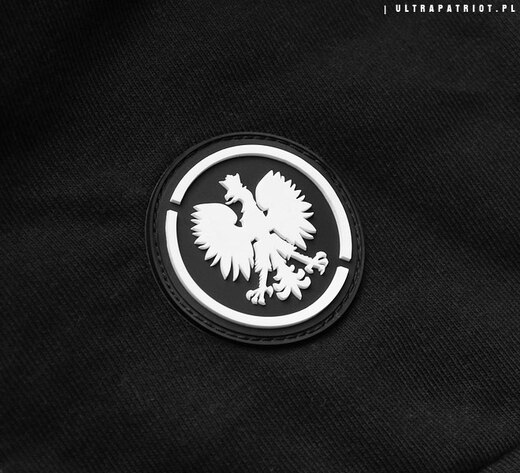 Bluza z kapturem z wszytą kominiarką Orzeł Ultrapatriot - czarny
