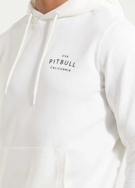 Bluza męska z kapturem PIT BULL "SAMPSON" - off white