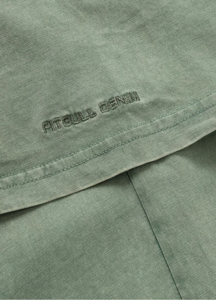 PIT BULL Denim Washed &quot;BRAVERY&quot; T-shirt - green
