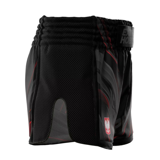 Extreme Hobby Muay Thai Shorts | POLAND ULTIMATE - Black