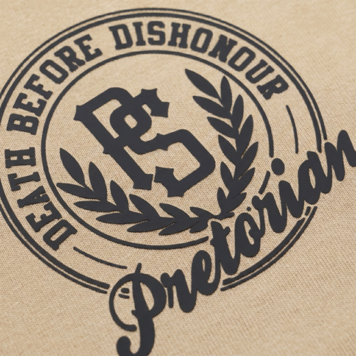 Pretorian Ringer "Honour" T-Shirt - Sand