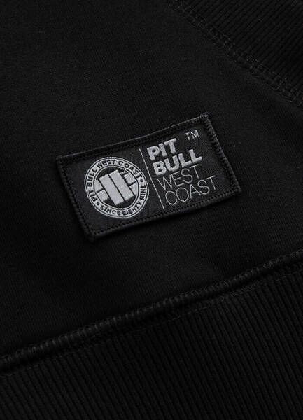 Bluza z kapturem PIT BULL "Steel Logo" '23 - czarna
