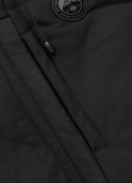 Kurtka zimowa pikowana z kapturem PIT BULL "STANFORD" - czarny