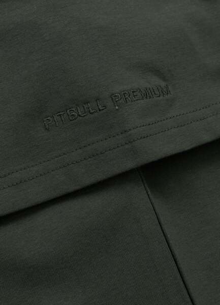 Koszulka męska PIT BULL Slim Fit "MINIMAL" - ciemny zielony