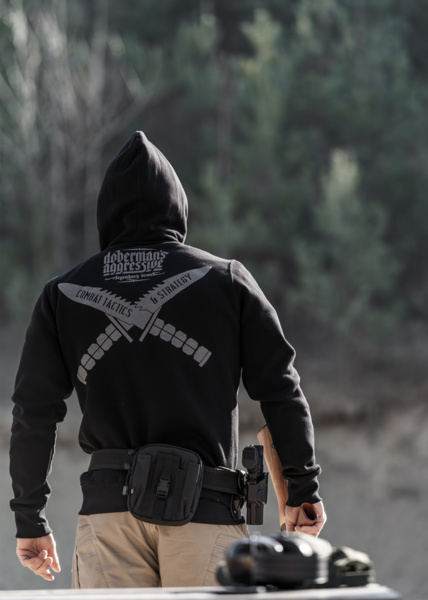 Bluza rozpinana Dobermans Aggressive "TACTICAL" BCZ376 - czarna