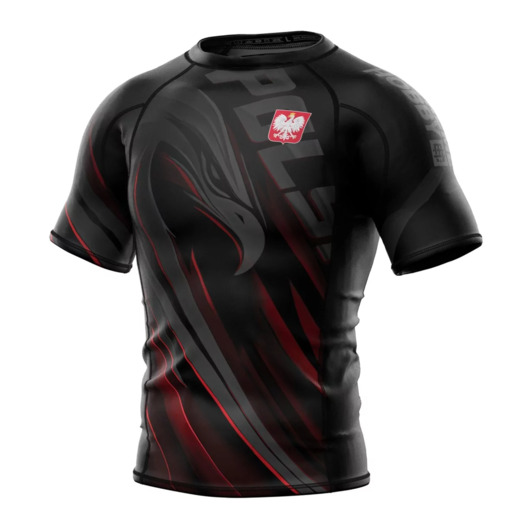 Short sleeve rashguard męski Extreme Hobby | POLSKA ULTIMATE - czarny