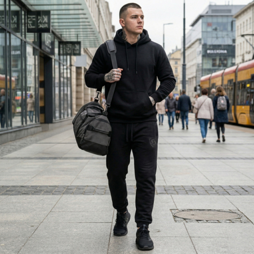 Extreme Adrenaline "Hooligans - Logo" Sweatpants - Drawstring (Black-Black)