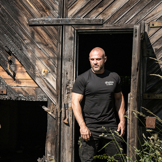 Longsleeve Dobermans Aggressive "GLADIUS" LS302" - granatowy