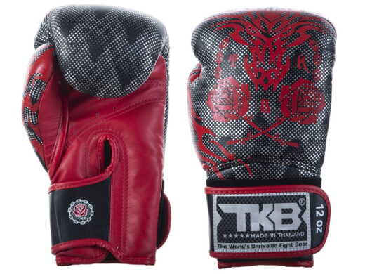  RĘKAWICE BOKSERSKIE TOP KING TKBGDG-BK-RD "ROSES & CHAIN"