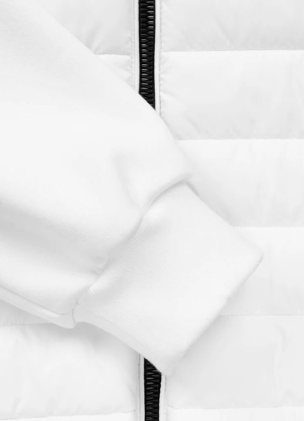 Kurtka hybrydowa przejściowa z kapturem PIT BULL "PALOMAR" - biały