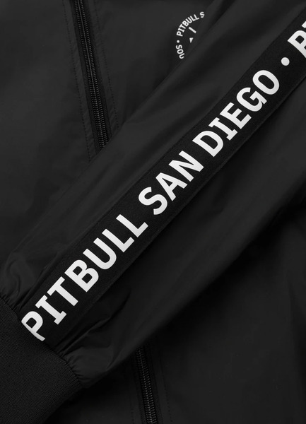 Kurtka przejściowa PIT BULL "Athletic Tape" - czarna