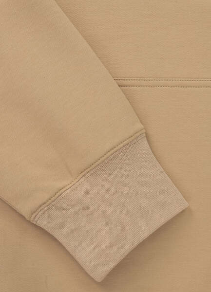 Bluza z kapturem PIT BULL "SMALL LOGO NUGGET" - piaskowy