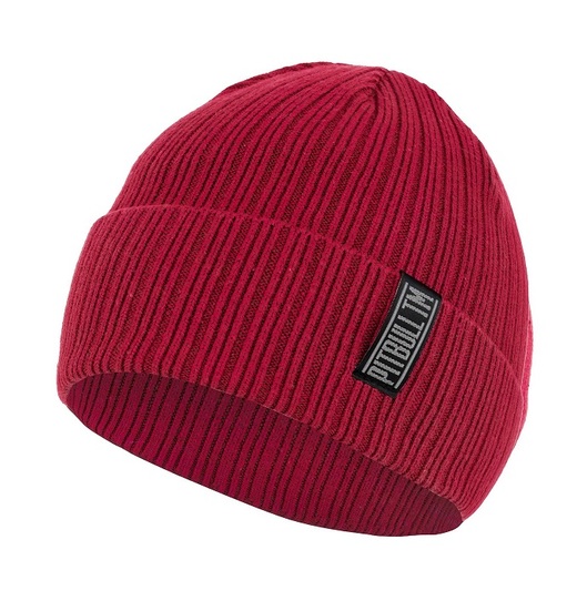 Winter hat PIT BULL "Silvas '21" - red
