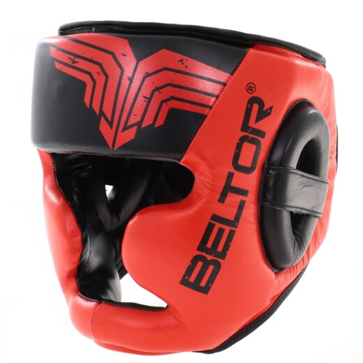Top Pro Beltor Boxing Headgear Training Head Protector - Red