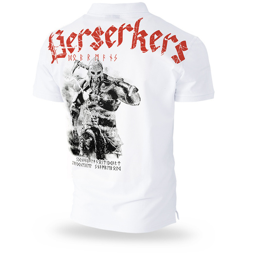 Polo Koszulka Dobermans Aggressive "BERSERKERS TSP127" - biała
