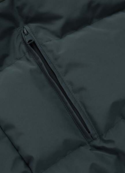 Kurtka zimowa pikowana z kapturem PIT BULL "PATTON" - ciemny zielony