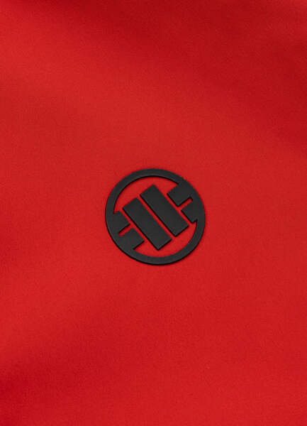 Kurtka zimowa Softshell z kapturem PIT BULL "Rockfish" - czerwony