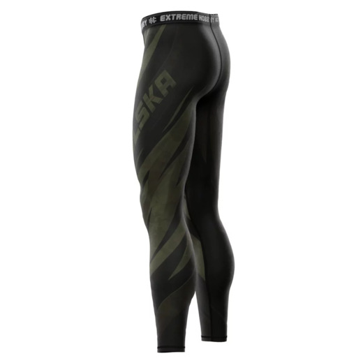 Legginsy sportowe męskie Extreme Hobby "POLSKA ULTIMATE" - khaki