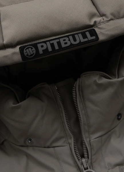 Kurtka zimowa pikowana z kapturem PIT BULL "PATTON" - taupe