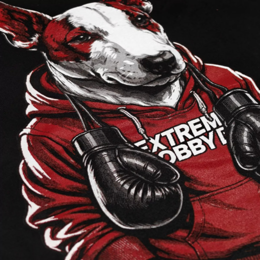 Koszulka T-shirt męski Extreme Hobby "BULLTERIER" - czarny