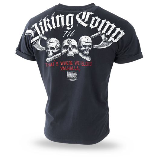 Koszulka T-shirt Dobermans Aggressive "My Valhalla TS272" - czarna