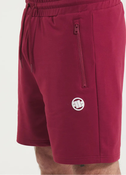 Spodenki szorty dresowe PIT BULL "NUGGET" - bordowe