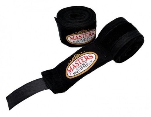 Boxing bandage, cotton wraps 5m Masters black