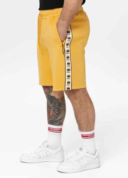 Spodenki szorty dresowe PIT BULL "POWERS" - żółte